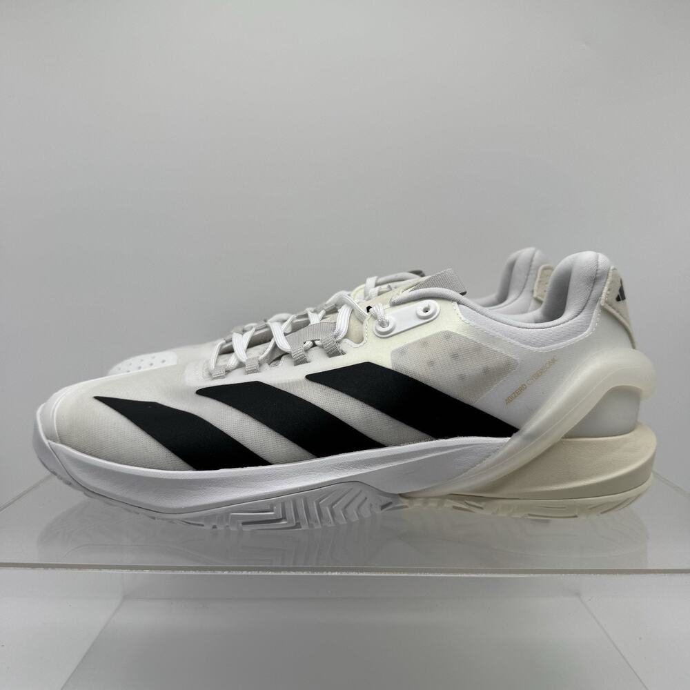 Brand New Adidas Adizero Cybersonic 2 White Black IF7204 Tennis Shoes Size 12